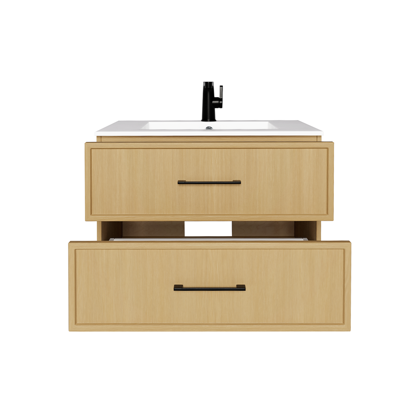 Cassidy 30" Slim Shaker Wall Mount Vanity - Natura