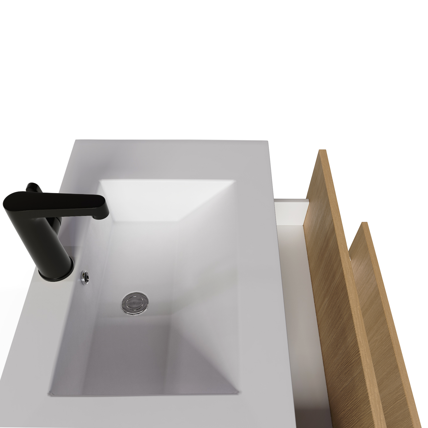 Cassidy 30" Slim Shaker Wall Mount Vanity - Natura