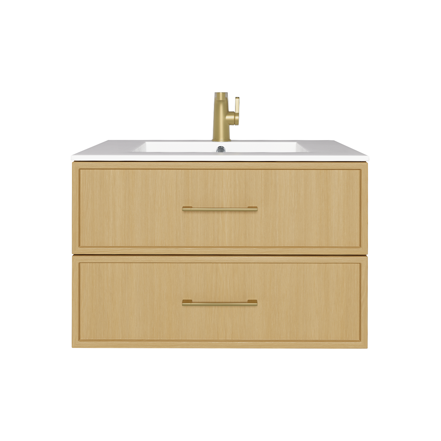 Cassidy 30" Slim Shaker Wall Mount Vanity - Natura