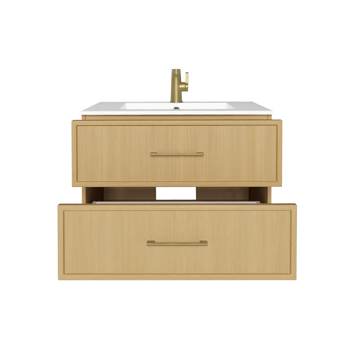 Cassidy 30" Slim Shaker Wall Mount Vanity - Natura