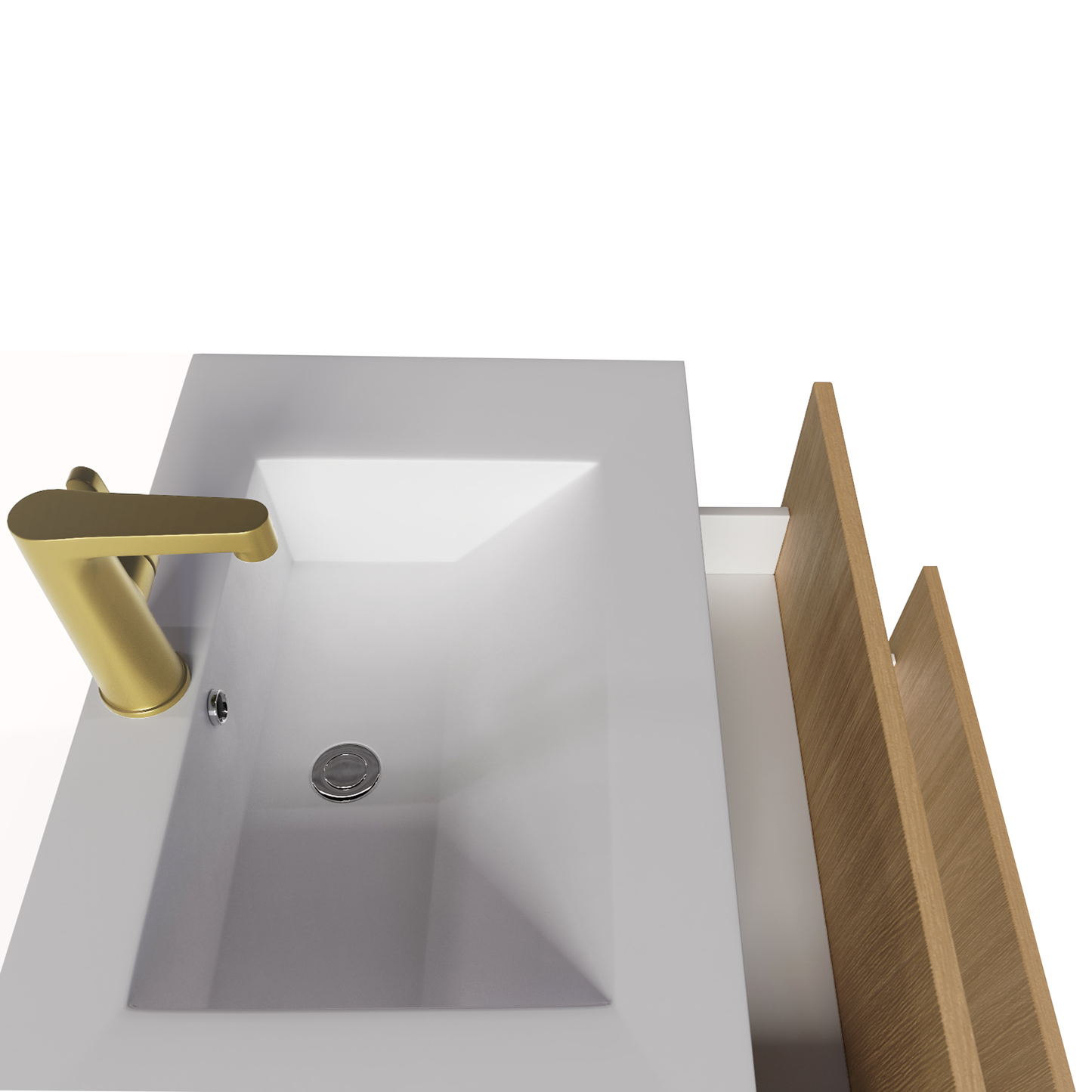 Cassidy 30" Slim Shaker Wall Mount Vanity - Natura