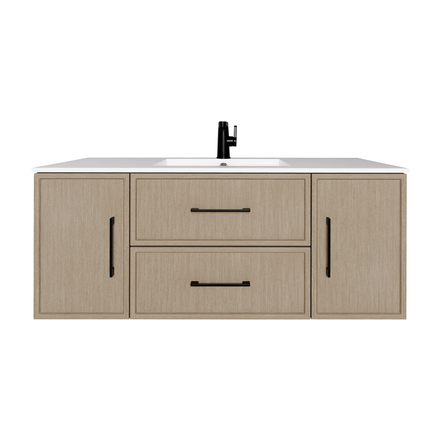 Cassidy 48" Slim Shaker Wall Mount Vanity - Flavia