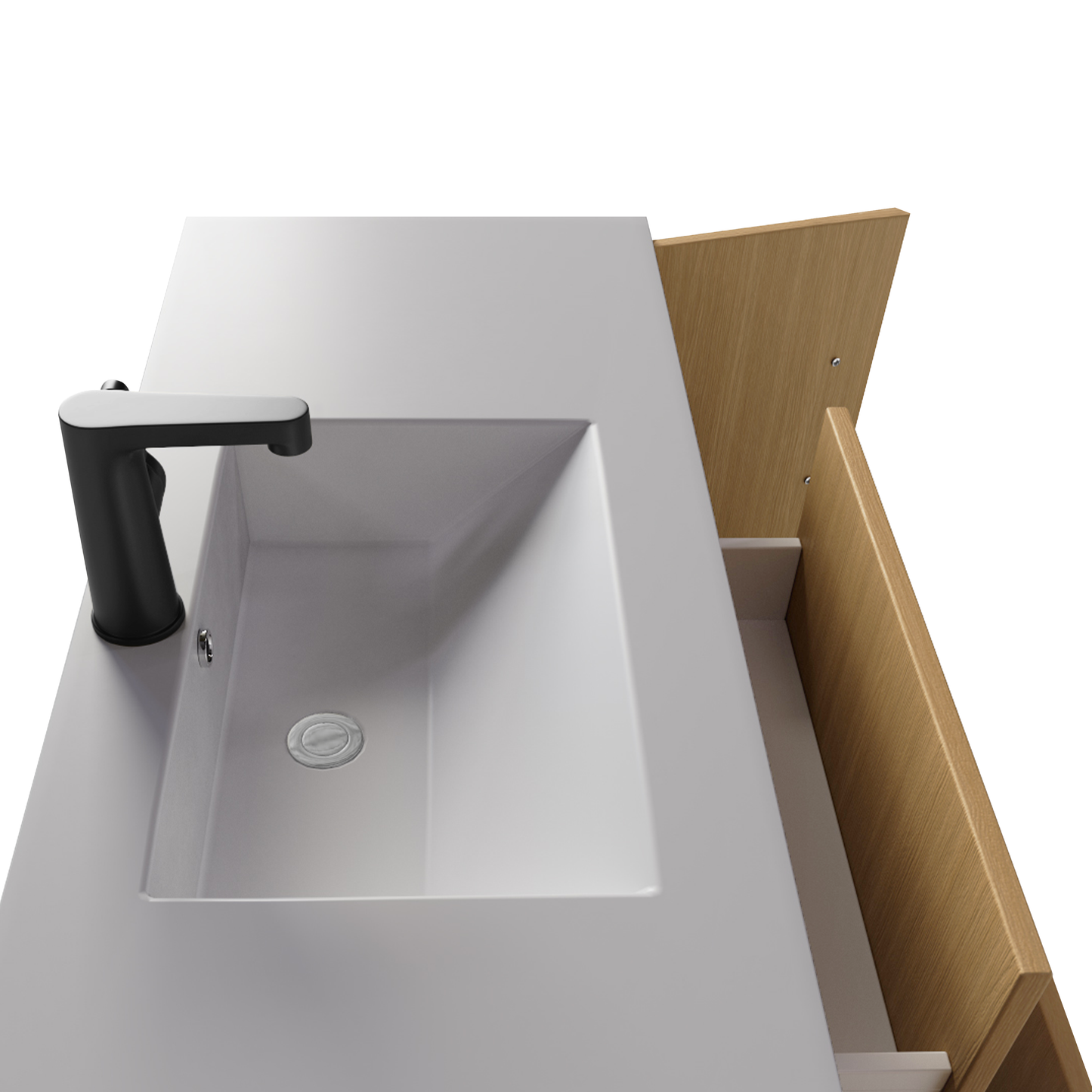 Cassidy 48" Slim Shaker Wall Mount Vanity - Natura