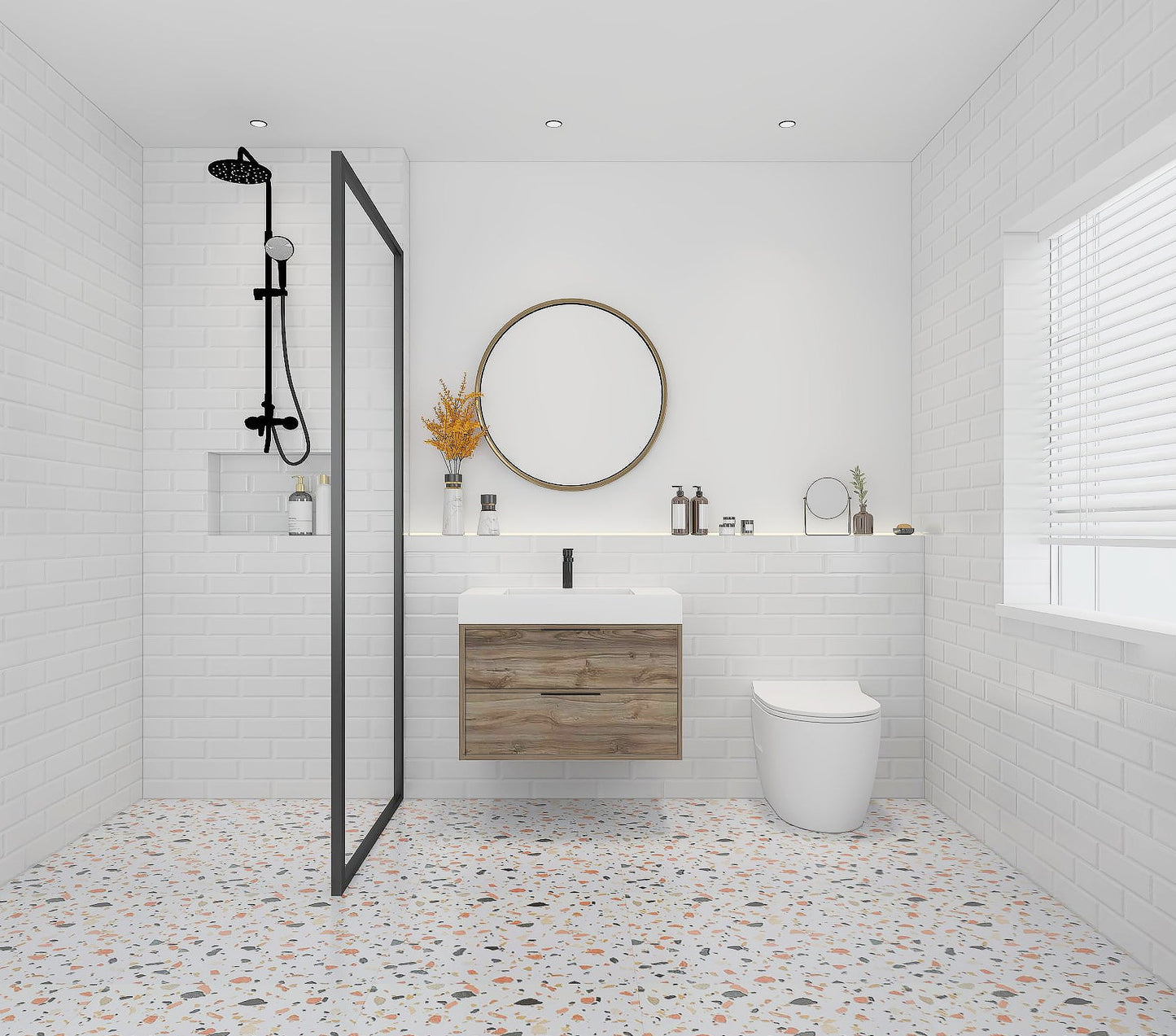 Savoy 30" Modern Wall Mount Vanity - Chiffon