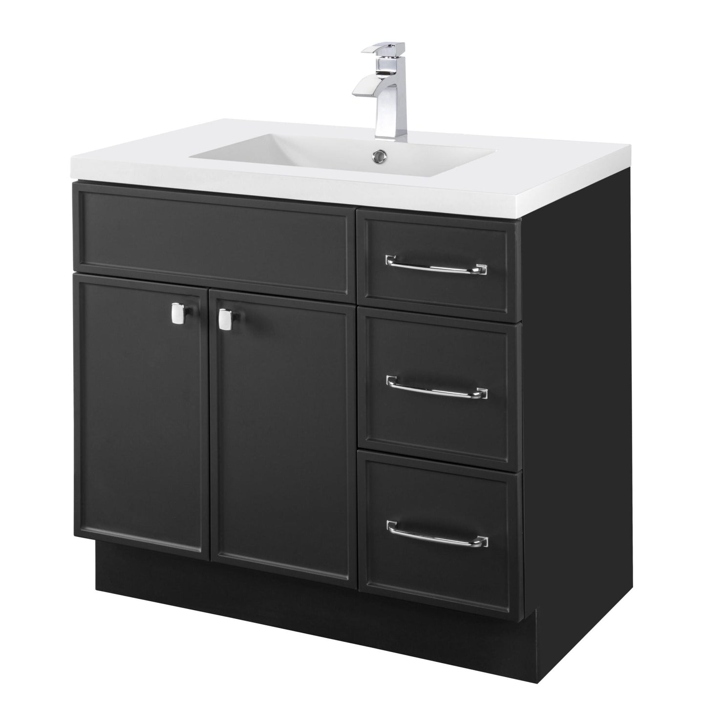 Manhattan 36" Single Sink Freestanding Bathroom Vanity - Black