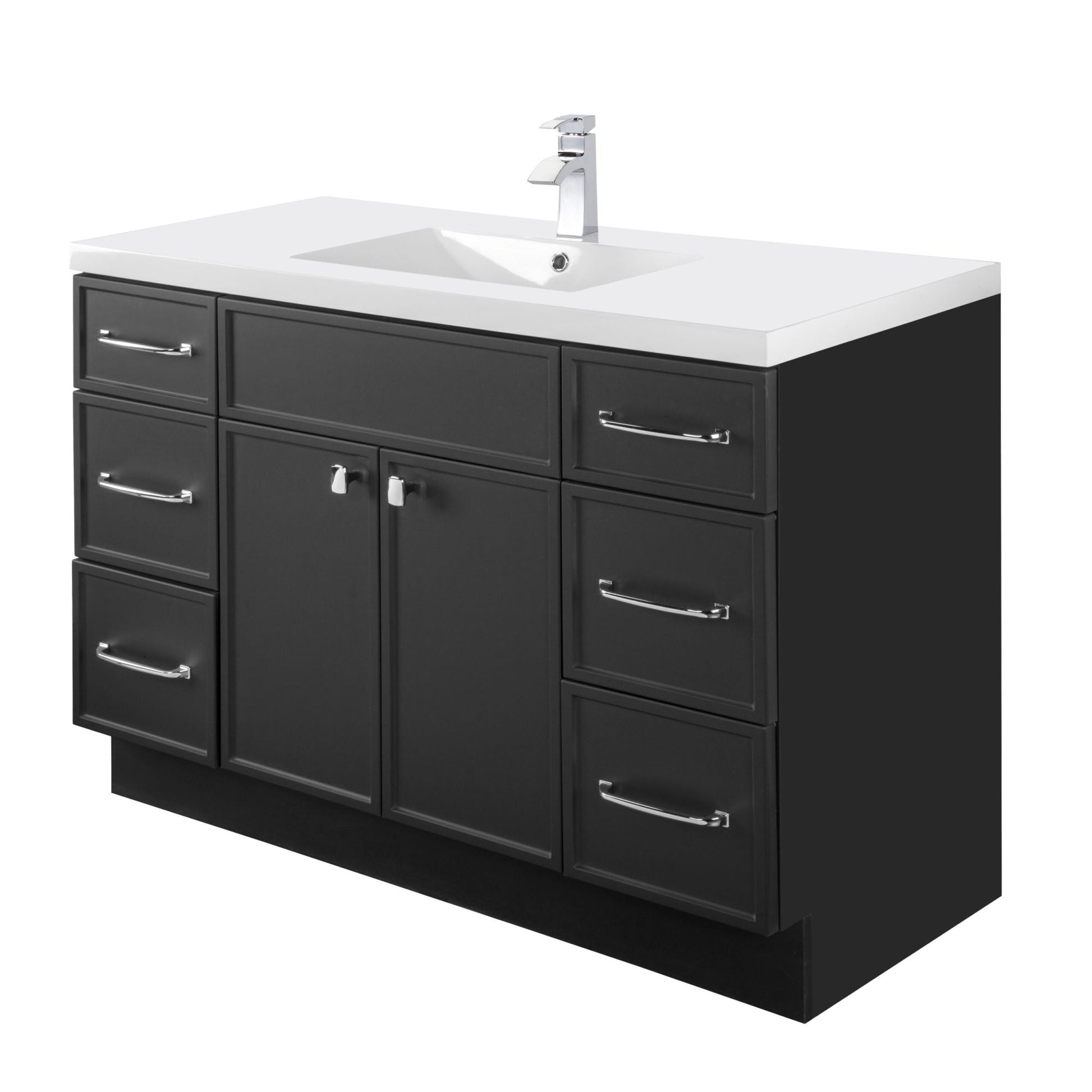 Manhattan 48" Single Sink Freestanding Vanity - Black