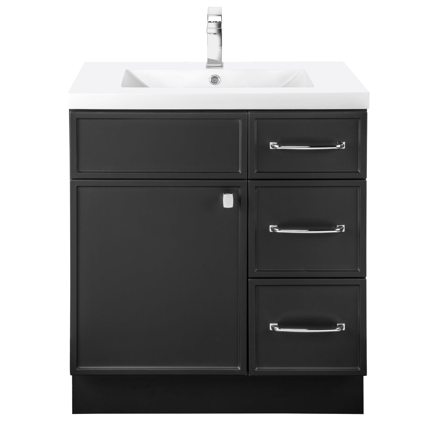 Manhattan 30" Single Sink Freestanding Vanity - Black