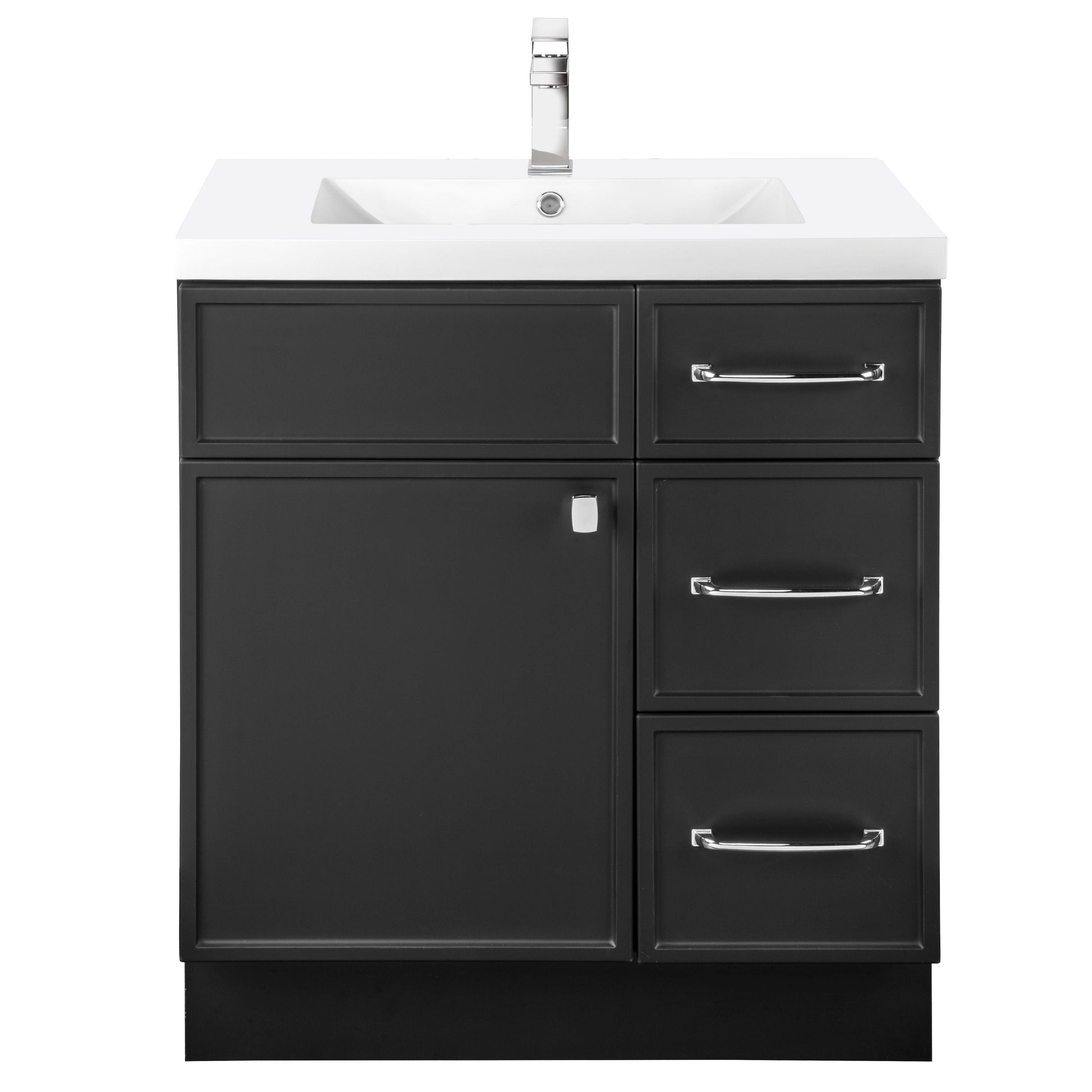 Manhattan 30" Single Sink Freestanding Vanity - Black
