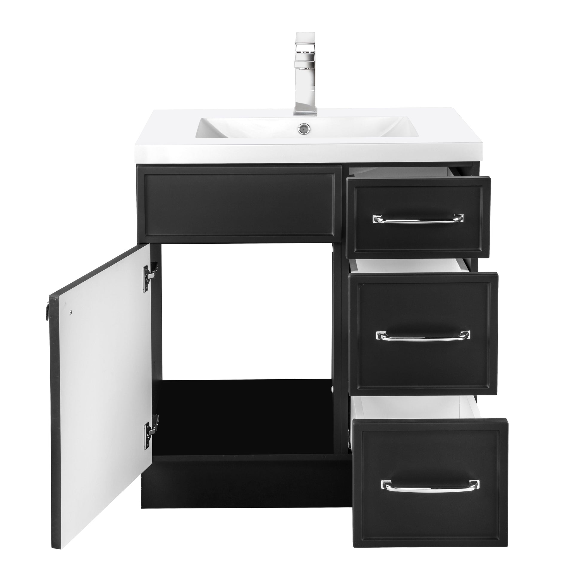 Manhattan 30" Single Sink Freestanding Vanity - Black