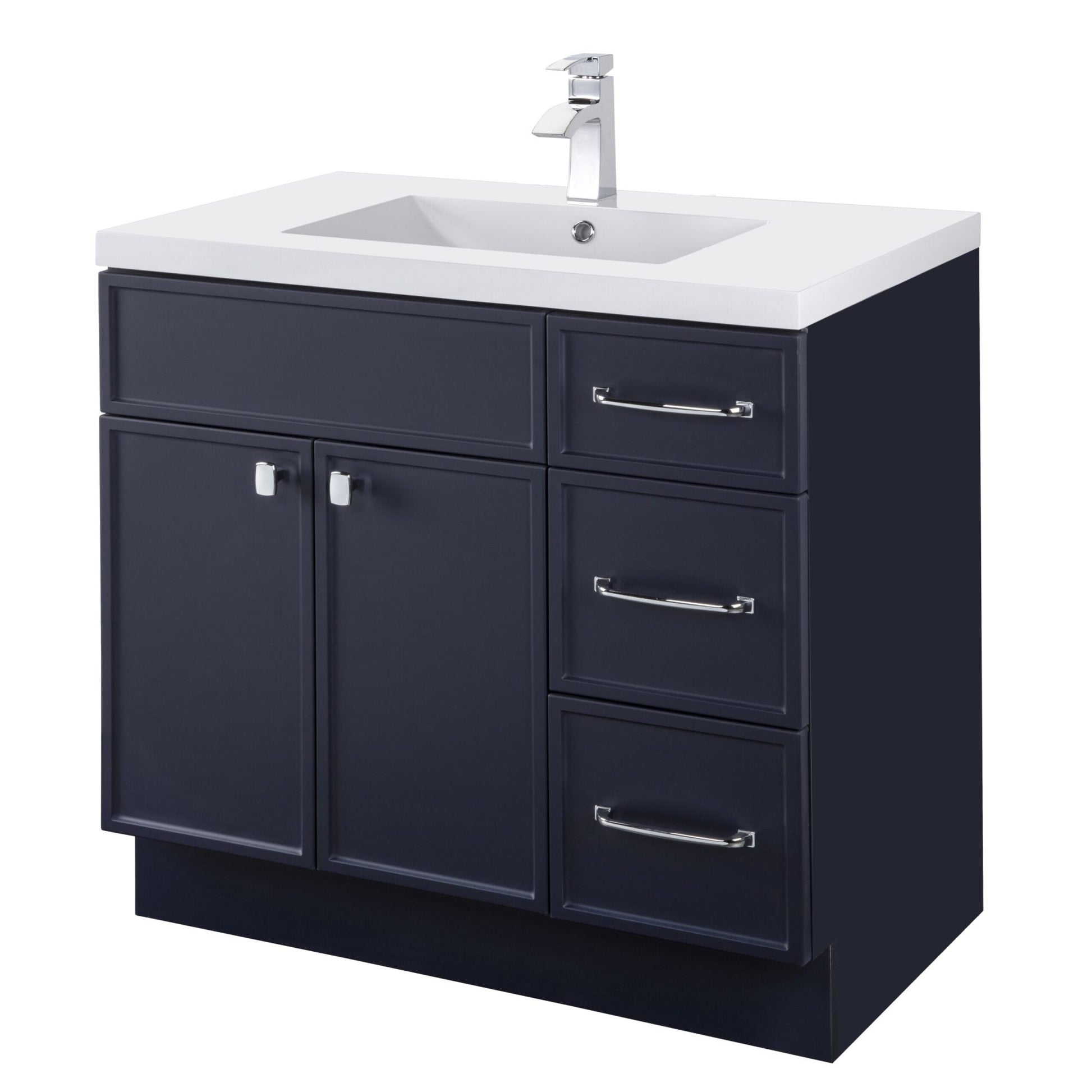 Manhattan 36" Single Sink Freestanding Bathroom Vanity - Blue