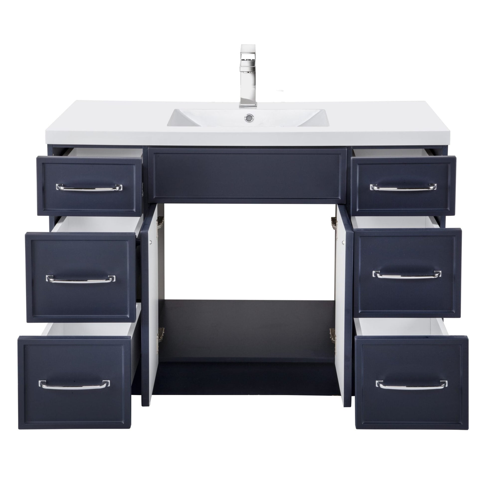 Manhattan 48" Single Sink Freestanding Vanity - Blue