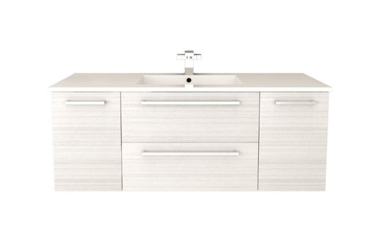 Silhouette 48" Wall Mount Bathroom Vanity - White Chocolate
