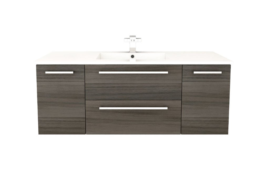 Silhouette 48" Wall Mount Bathroom Vanity - Zambukka