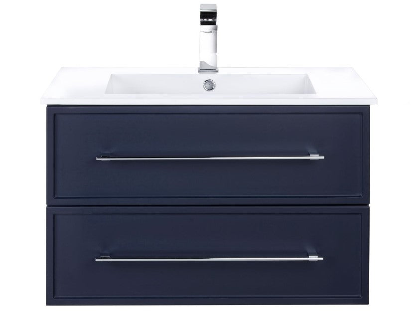 Milano 30" Wall Mount Shaker Vanity - Blue