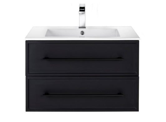 Milano 30" Wall Mount Shaker Vanity - Black