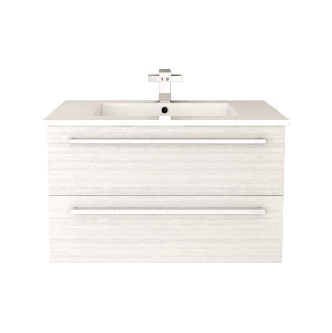 Silhouette 30" Wall Mount Bathroom Vanity - White Chocolate