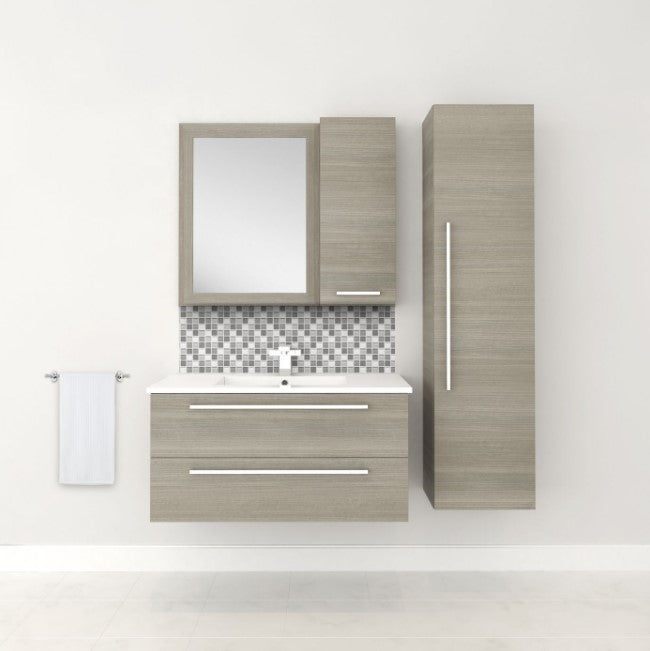 Silhouette 36" Wall Mount Bathroom Vanity - Aria