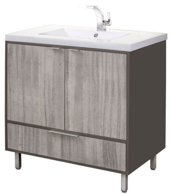 London 36" Freestanding Vanity - Gray