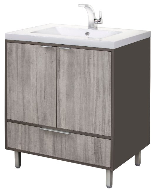 London 30" Freestanding Vanity - Gray