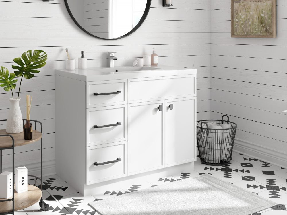 Manhattan 30" Single Sink Freestanding Vanity - White