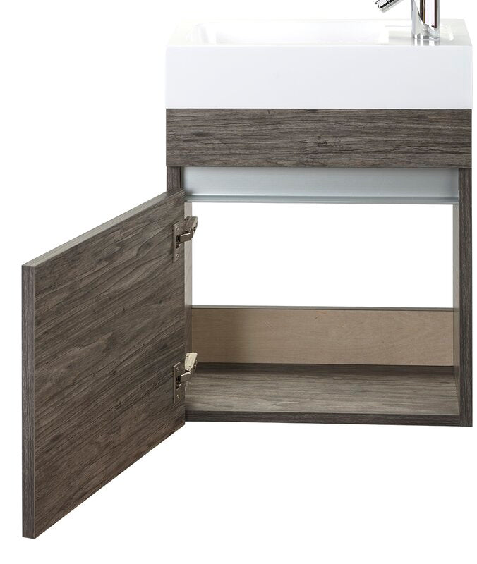 Piccolo 18" Space Saver Wall Mount Bathroom Vanity - Stargazer