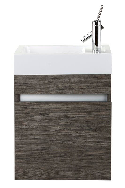 Piccolo 18" Space Saver Wall Mount Bathroom Vanity - Stargazer