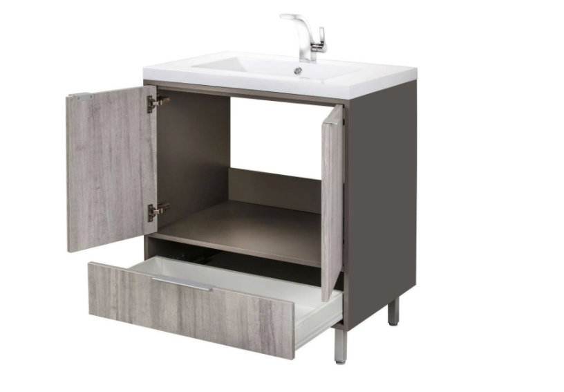 London 36" Freestanding Vanity - Gray