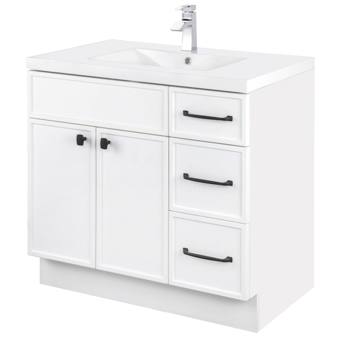 Manhattan 36" Single Sink Freestanding Bathroom Vanity - White
