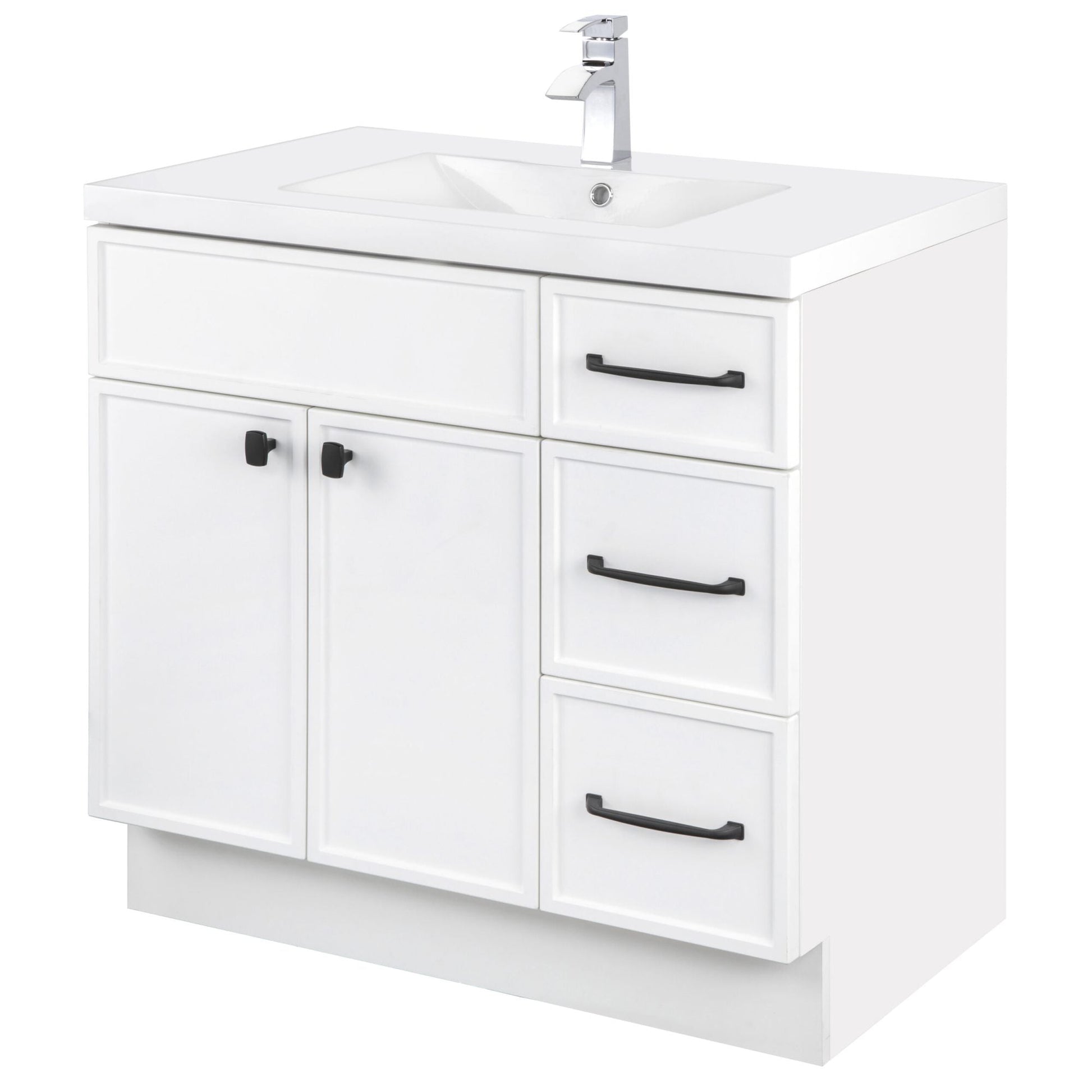 Manhattan 36" Single Sink Freestanding Bathroom Vanity - White