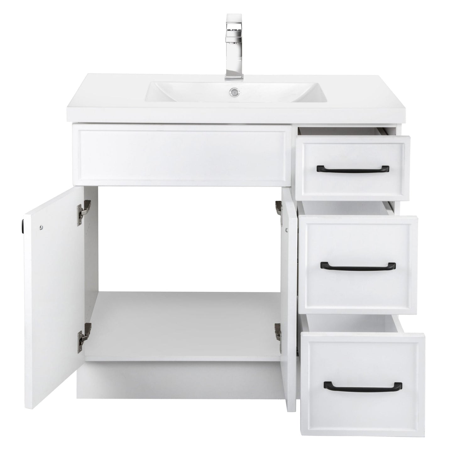 Manhattan 36" Single Sink Freestanding Bathroom Vanity - White
