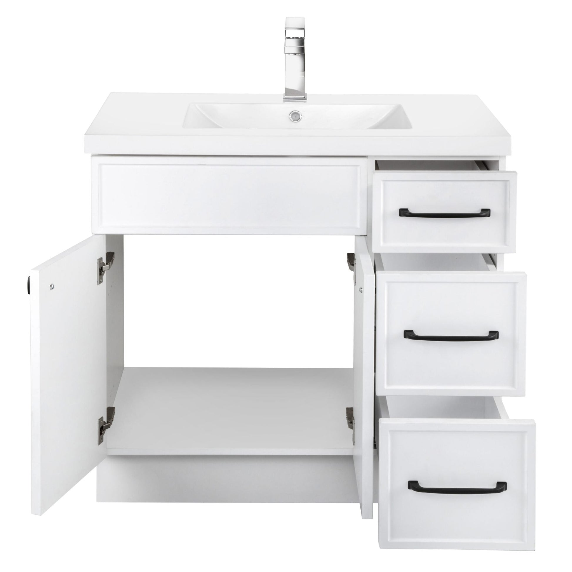 Manhattan 36" Single Sink Freestanding Bathroom Vanity - White