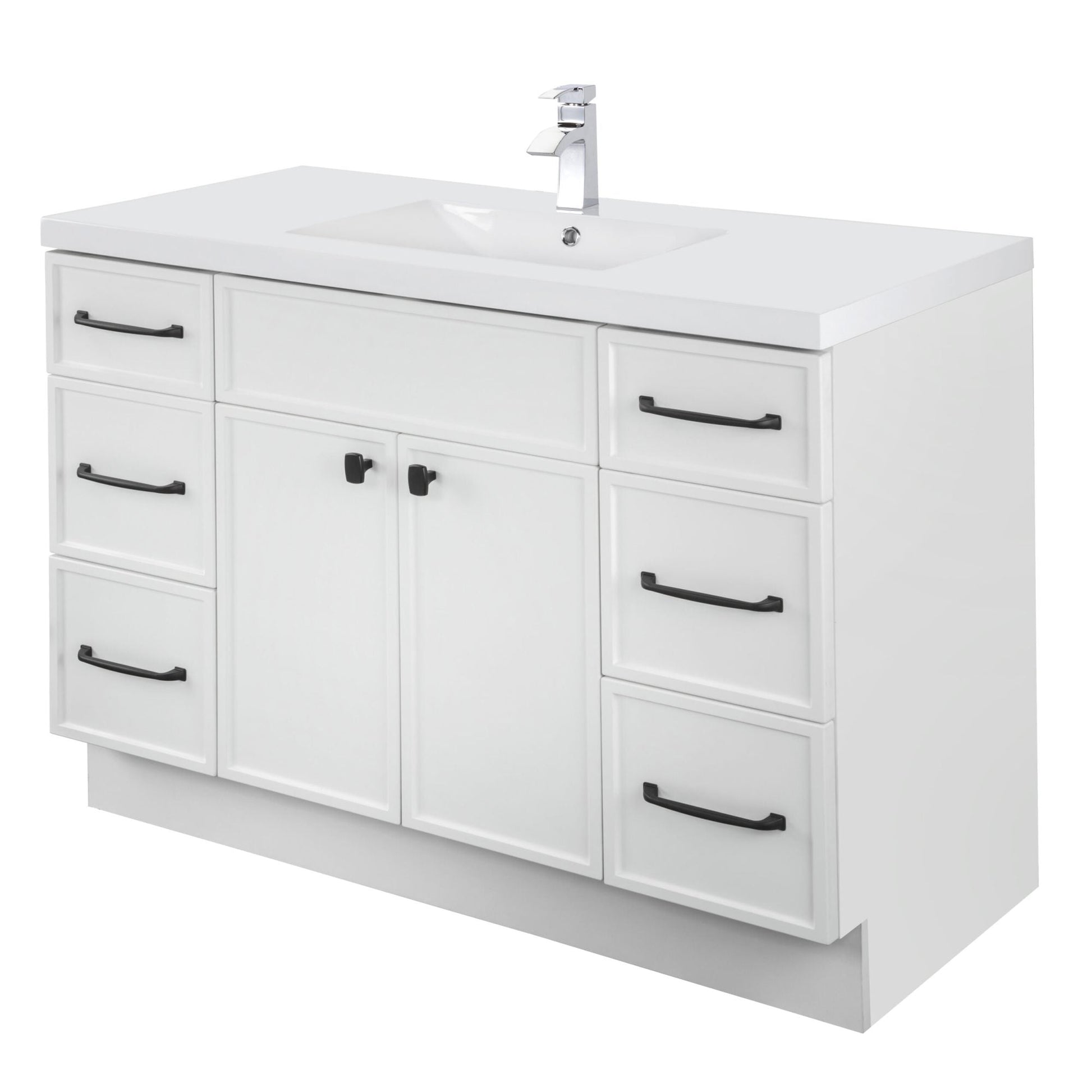 Manhattan 48" Single Sink Freestanding Vanity - White