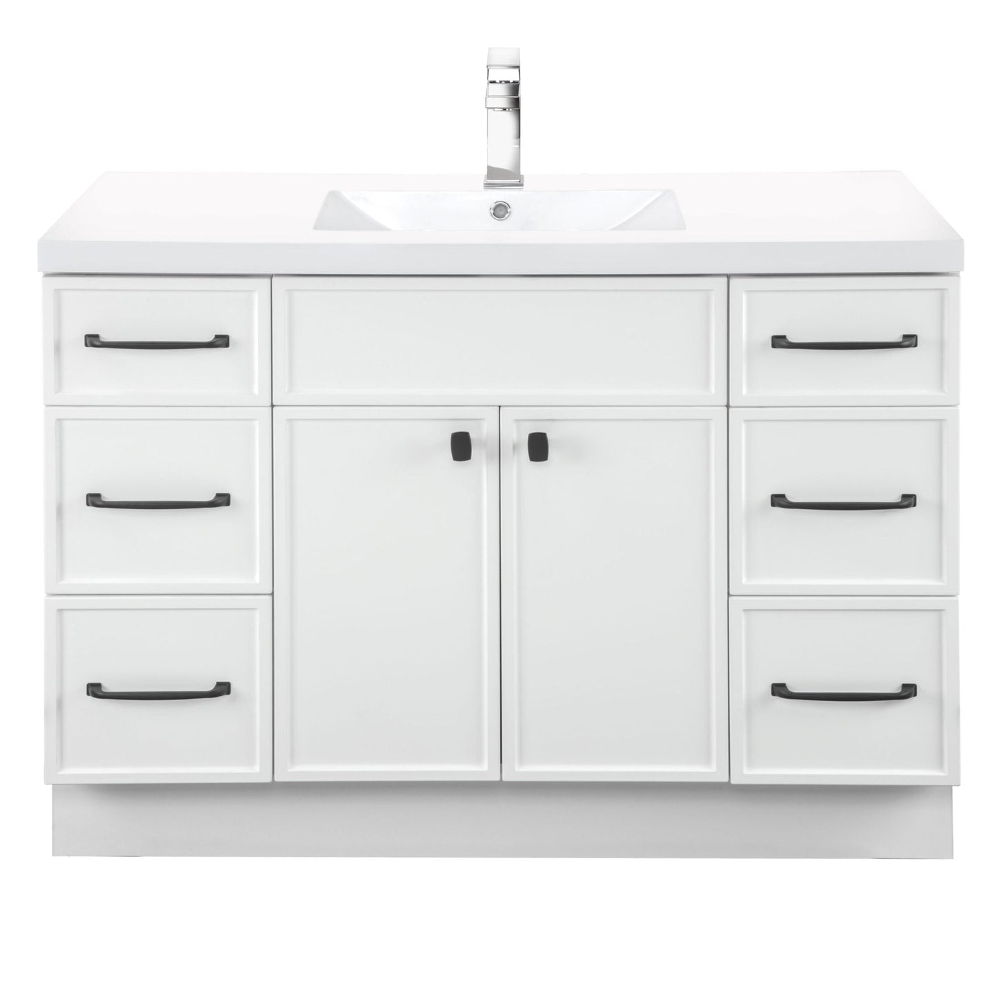 Manhattan 48" Single Sink Freestanding Vanity - White