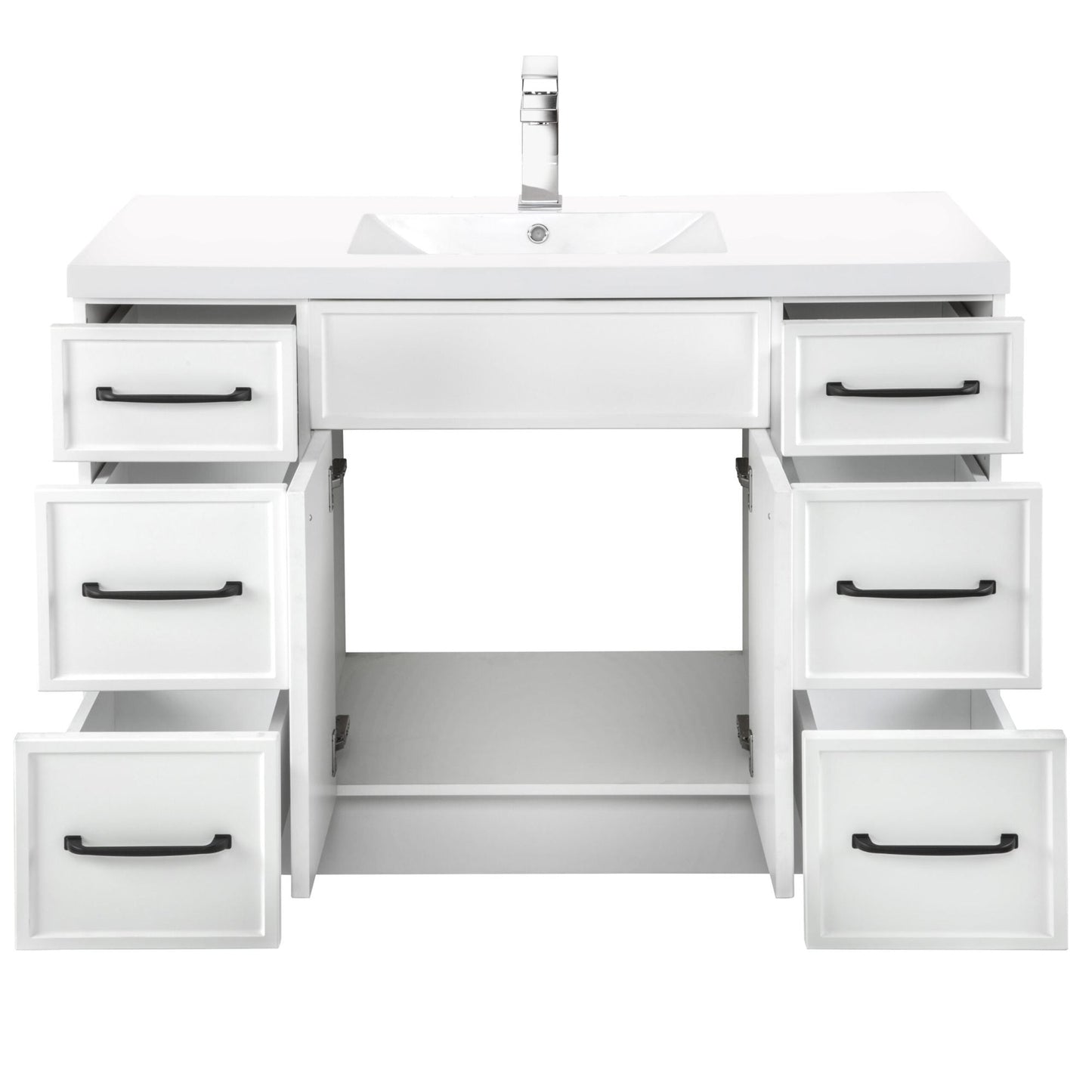 Manhattan 48" Single Sink Freestanding Vanity - White
