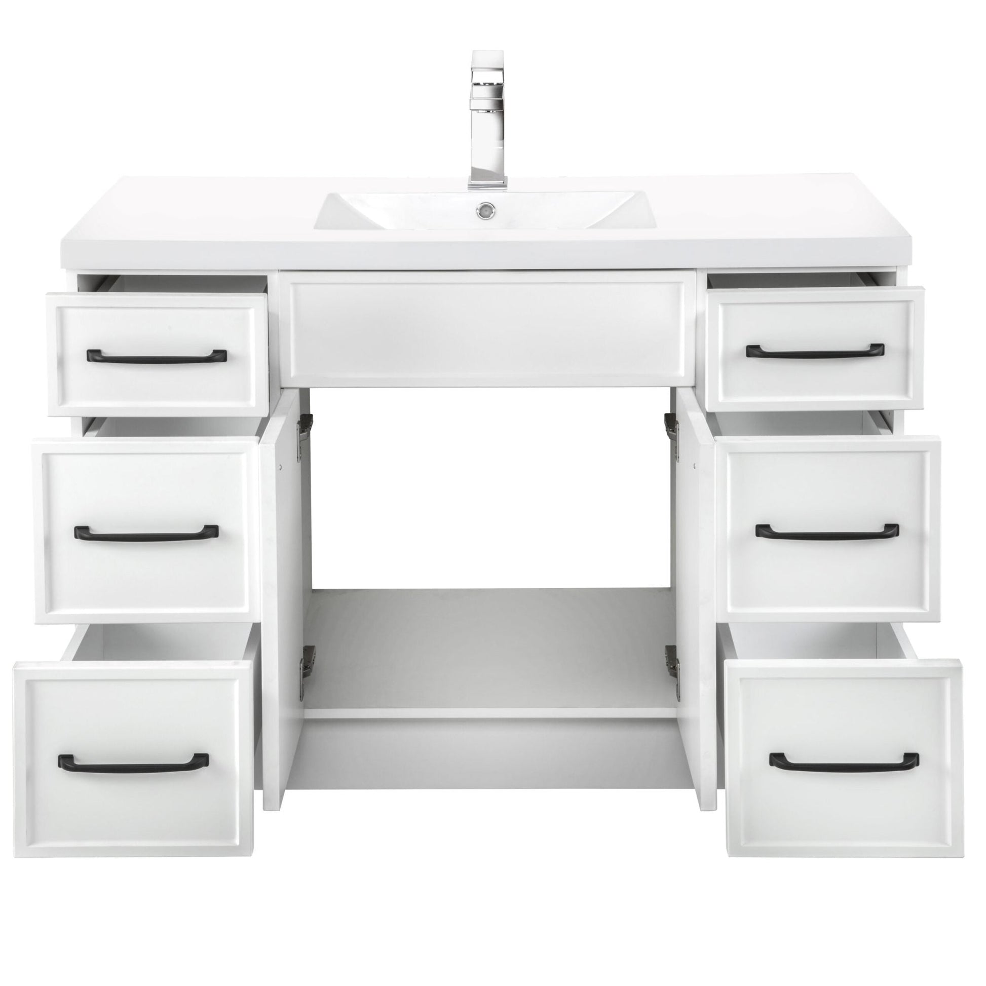 Manhattan 48" Single Sink Freestanding Vanity - White