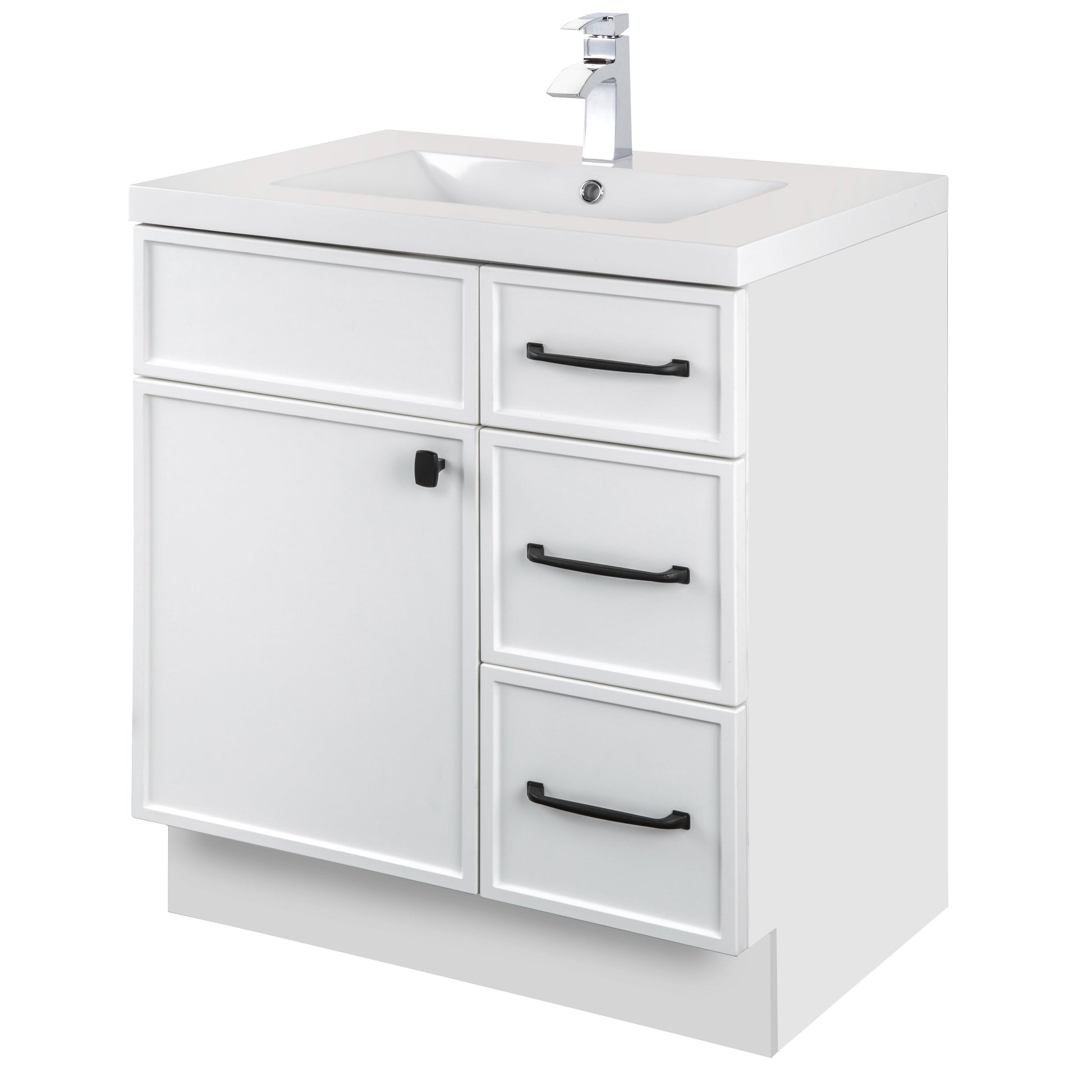 Manhattan 30" Single Sink Freestanding Vanity - White