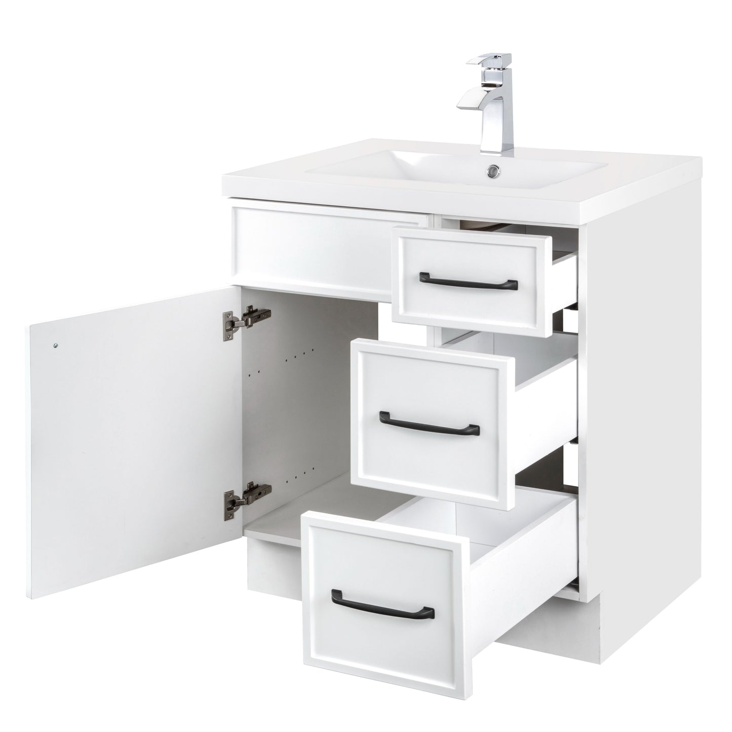 Manhattan 30" Single Sink Freestanding Vanity - White