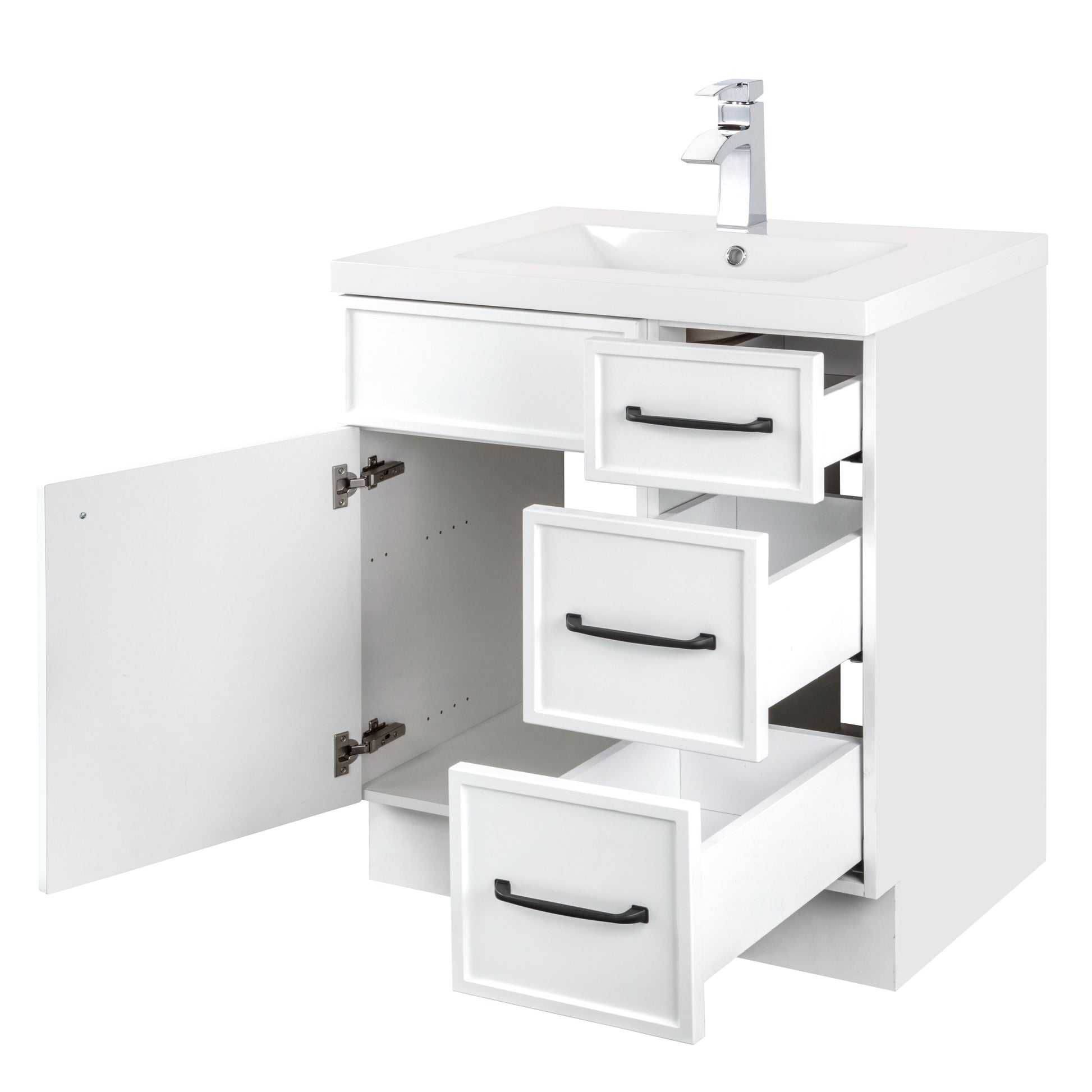 Manhattan 30" Single Sink Freestanding Vanity - White