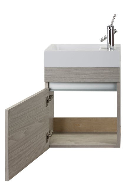 Piccolo 18" Space Saver Wall Mount Bathroom Vanity - Weekend Getaway