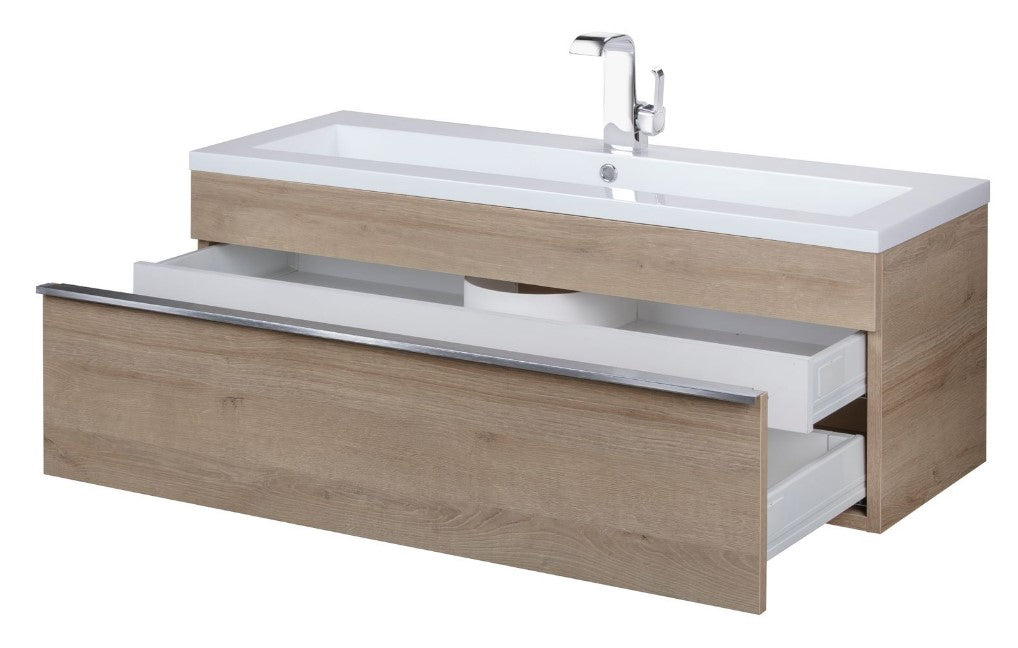 Trough 42" Wall Mount Modern Bathroom Vanity - Organic