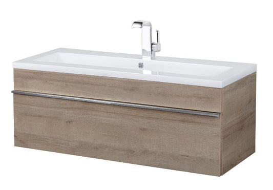 Trough 42" Wall Mount Modern Bathroom Vanity - Organic