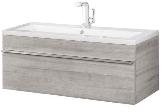 Trough 42" Wall Mount Modern Bathroom Vanity - Soho