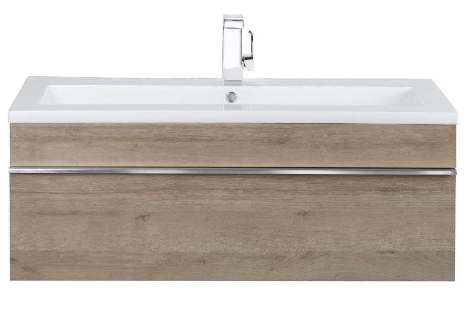 Trough 42" Wall Mount Modern Bathroom Vanity - Organic