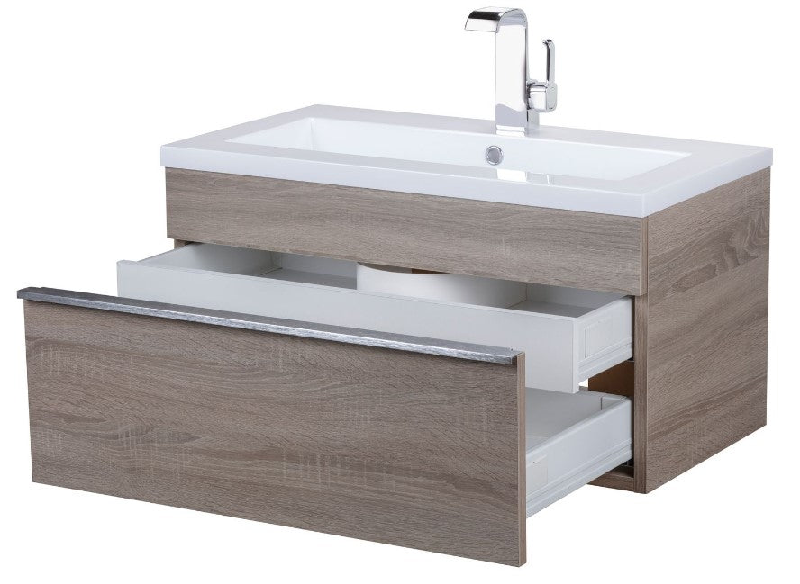 Trough 30" Wall Mount Modern Bathroom Vanity - Dorato