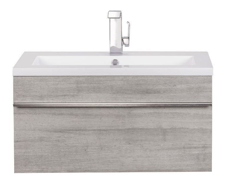 Trough 30" Wall Mount Modern Bathroom Vanity - Soho