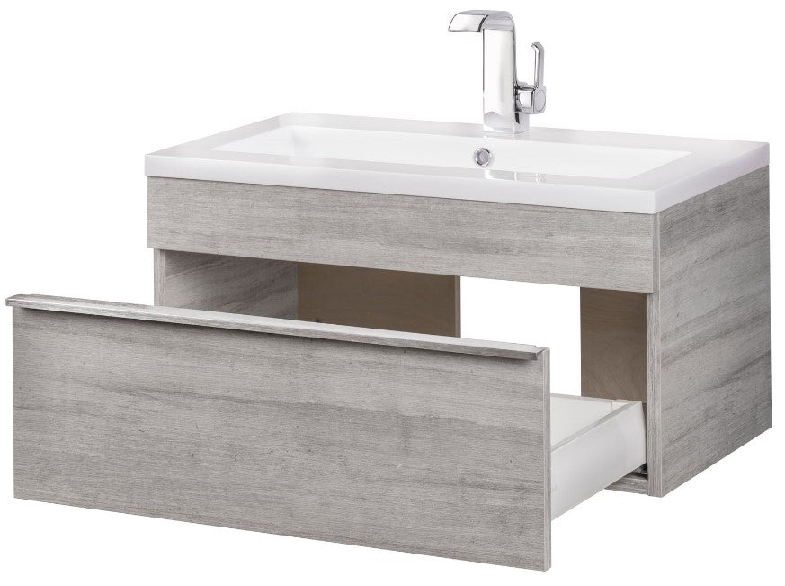 Trough 30" Wall Mount Modern Bathroom Vanity - Soho