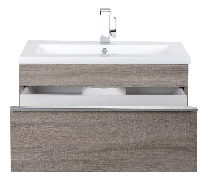 Trough 30" Wall Mount Modern Bathroom Vanity - Dorato