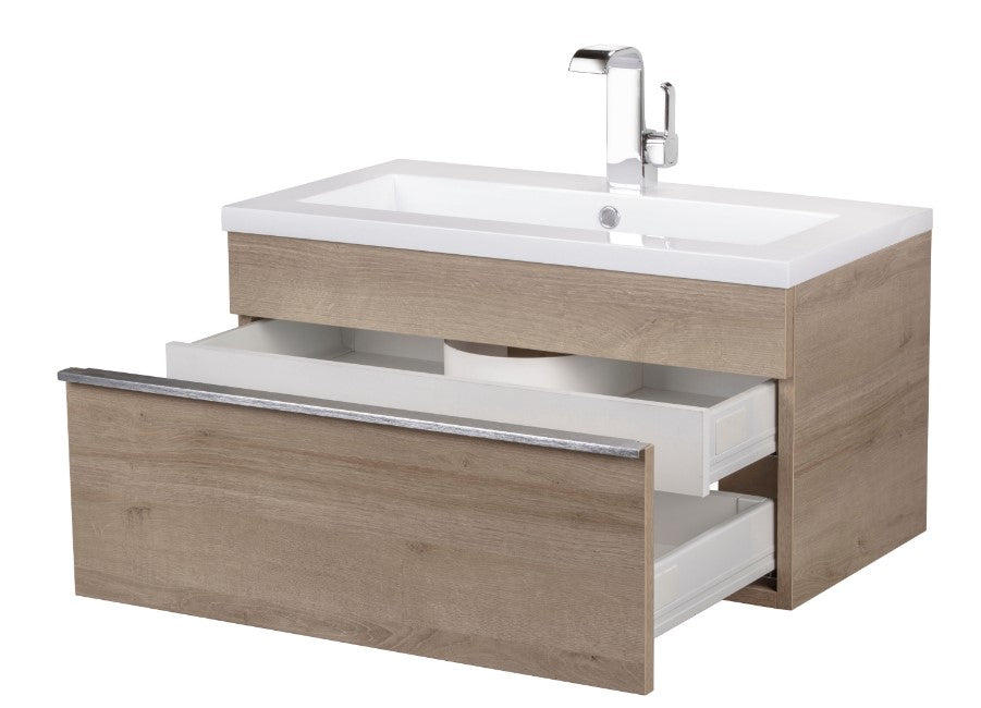 Trough 30" Wall Mount Modern Bathroom Vanity - Organic