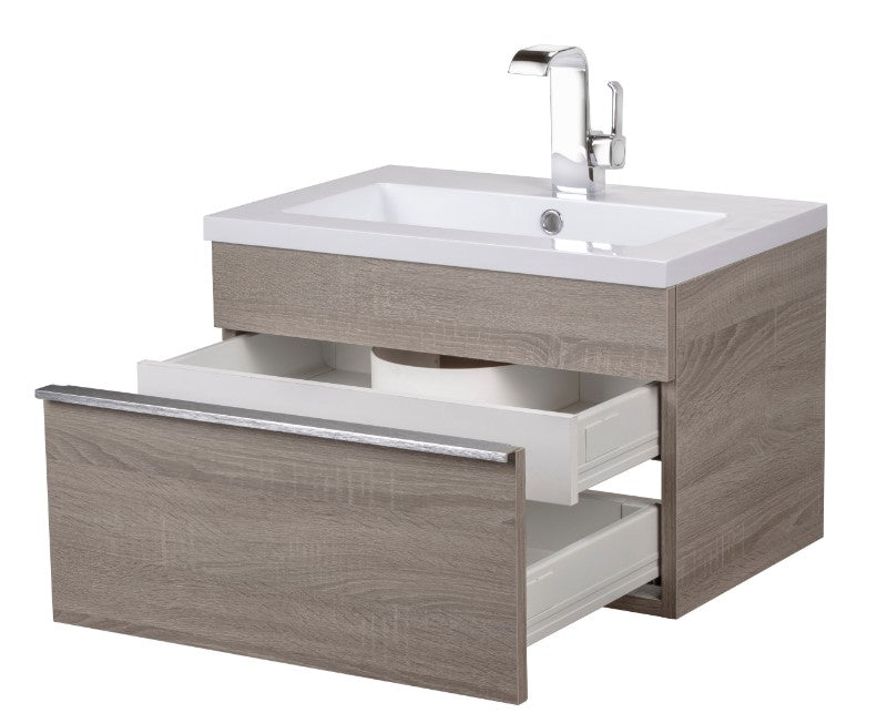 Trough 24" Wall Mount Modern Bathroom Vanity - Dorato