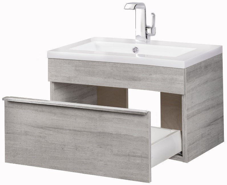 Trough 24" Wall Mount Modern Bathroom Vanity - Soho